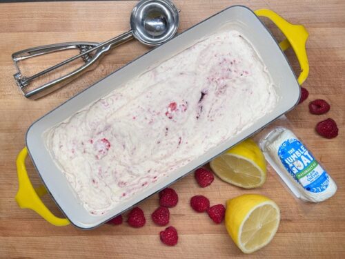 No Churn Raspberry Lime Sorbet Recipe - Pink Haired Pastry Chef